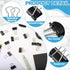 Small Binder Clips, 120 Pack, 3/4 Inch Width, Black Binder Clips, Mini Paper Clamps for Office Supplies