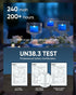 200+Hour 24-Pack Homemory Blue Tea Lights Candles Battery Operated, Flameless Flickering Fake Electric LED Colored