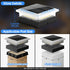 4x4 2 Pack, 4 4x4 3.5x3.5 Ip67 96 Post Solar Lights Lighting Modes Solar Post Cap Lights for Wood/Vinyl Posts