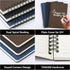 EUSOAR College Ruled Spiral Notebook, A5 3packs 5.5"X8.3", 120 Pages Lined Travel Writing Journal, Memo Notepad