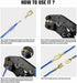 1000 Pcs Quick Splice Crimp Terminals, 2.8/4.8/6.3 mm Male Female Wire Spade Connector Assortment