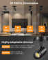 Dimmable 12W 1000lm 4000K Zoomable LED Ceiling Spot Lights Indoor Adjustable Ceiling Spotlight Fixture Directional