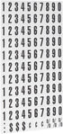 MasterVision Interchangeable Magnetic Board Accessories, Numbers, Black, 0.75"h