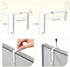 Cubicle Shelf Hanging, Office Cubicle Wall Shelf with Rope Adjustable Hooks, Office Decor Desk Accessories, Organizer