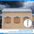TROPUNAIL 1/4-20 1-1/2'', 304 (100-Pack) Hurricane Shutter Screws x Stainless Steel Sidewalk Bolts, Rust-Resistant