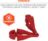 Ergodyne Squids 3400 Glove Clip Holder, Dual Clips, 6-Pack, Red