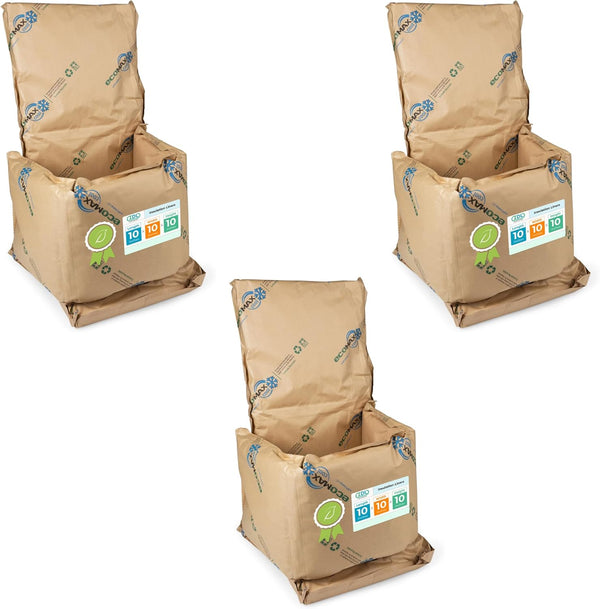 IDL Packaging 10" x 10" x 10" Insulation Liners for Shipping Box,