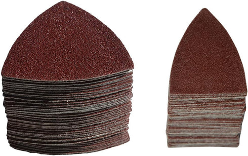 105 Pcs Oscillating Multi Tool Sanding Pads Kit - 100 Pcs Sandpaper for Wood Sanding