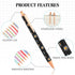 Jutom 16Pcs Fancy Pens for Women Glitter Ballpoint Pens Pretty Cute Sparkly Pen Metal Retractable Writing Pen Black Ink Medium Point 1.0 mm Journaling Pen for Women Girls Student (Daisy Style) by Jutom