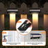BRIGHTRIGHT 4 Pack 8 Solar Deck Lights Outdoor Waterproof - Step Lights for Stairs & Fence, Color Changing Security