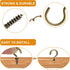 Biaungdo 60 Pcs 1-1/4" Ceiling Cup Hooks, Self-Tapping Screw Hooks in Bronze