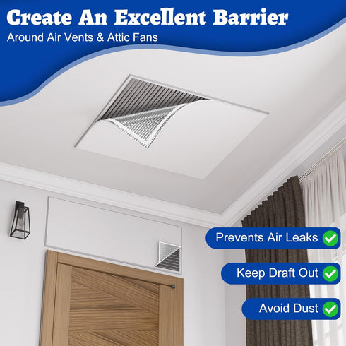 39" 55" 3-Layer Insulation Cover for Attic Stairs, Ceiling Vent & Attic Fan, x Heat Insulation Sheet Cover, Attic