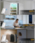 6 Pack Closet Closets Door Open Sensor Cabinet Lights, Cordless LED Cabinet Light, Battery Operated Cupboard Drawer