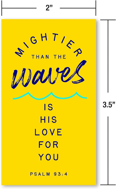 Bible Verse Cards - 60 Unique Inspirational Scripture Messages (3.5 inch x 2 inch Cards)