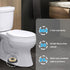Toilet Flange with Wax Ring for Toilets, Replacement Kit Includes Bolts, PVC Toilet Flange Repair Kit