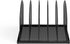 Safco Products Onyx Desk Organizer, 5 Upright Sections for Mail Sorter, Black Desktop Organization