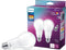 White Dial Flicker-Free Frosted Dimmable A21 Light Bulb, 1100 Lumen, 5 Shades of White, 9W=75W, E26 Base, 2-Pack