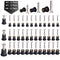 36 Pairs M4 M5 M6 Neoprene Well Nuts with Stainless Steel Screw, Rubber Well Nuts Kit for Kayak and Marine Accessories