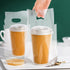 500 Packaging 7.8" 11" 33 OZ DEAYOU PCS Clear Handle Drink Poly Bags, Plastic Drinking Bag for Delivery, L x H Hanging