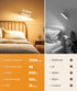 7500mAh 3 360 Dimmable 15 Colors,White,1Pack PopoIron Wall Sconce with Rechargeable Battery LED Wall Light for Bedroom