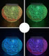 KAHUAHU Solar Outdoor Table Lamp, Solar Powered Mosaic Glass Ball Garden Lights Waterproof Color Changing Mood Night