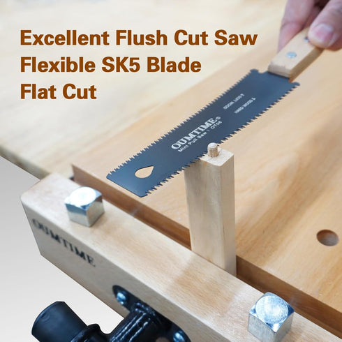 Mini Hand Saw 6 Inch Japanese Pull Saw, Double Edges Flush Cut Saw for Woodworking Tools