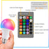 Dimmable E26 Warm LED Light Bulb, 6W RGBW Color 500LM with 16 Color Changing Modes for Christmas, Party etc with Remote Control 2 Pack by Droiee