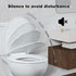 2-Pack Rust-Proof(16.5",Modern) Angol Shiold Round Toilet Seat Soft Close & Quick Release, White Plastic Toilet Seats