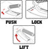 Zenith by Danco ZN700501 Carpet Staple Puller, Hand Tool for Renovation Projects to Remove Carpet Staples