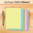 JINMIKEJI 5x7 Inch 50 Pack Colored Index Cards - Ruled Flash Cards for Students, Office & Home, Durable Study Note