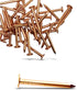 50 Pack 1.5 Inch USA MADE Copper Nails, Solid Pure Copper Roofing Finish Spikes for Furniture and Boat