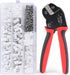 Zhushan JST Connector Kit - 720PCS JST-SM, AWG 24-16 (0.25-1.5mm²) with Molex Crimper for AMP-TE,