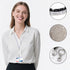 VIQWYIC Retractable ID Badge Holder 2 Pack with Bling Neck Strap Lanyard, Clear Card Holder for Office Worker
