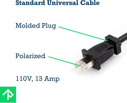 Rebuild Skills Replacement Power Tool Cords for Drills, Sanders, Grinders, 8' ft, 16/2 for Various Appliances