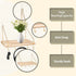 KjsEphitelian 3-Pack Hooks12x6.0in Cubicle Shelf For Fabric Walls With Wooden Cubicle Shelf Hanging Organizer Gold