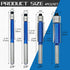 4Pcs Trimming Set, 1/4 Inch Set Woodworking,1/4", 5/16", 3/8", 1/2" Top Double Bearing Flush Router Bits Shank Bottom