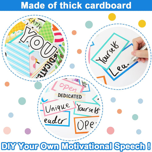 Motivational Classroom Cutouts Inspirational Quotes Bulletin Board Decorations for School Office Home Decor