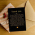 Bestmelo Thank You Card, Appreciation Card, Thank You Gift with Premium Kraft Envelope and Gold Seal Sticker