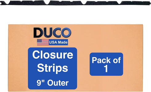 Duco 9in. Profile Classic Rib Foam Closure Strips for Metal Roofing Panels, 3 ft Long (1 Pcs)
