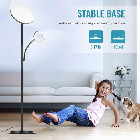 42W 4000LM Dimmable marctronic Floor Lamp, Upgraded Super Bright LED Floor Lamp for Living Room Bedroom, Standing