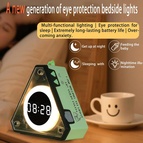 Cljlixcy Portable Rechargeable USB Night Light, Led Reading Desk Lamp, Touch Sensor Night Light for Baby Rooms