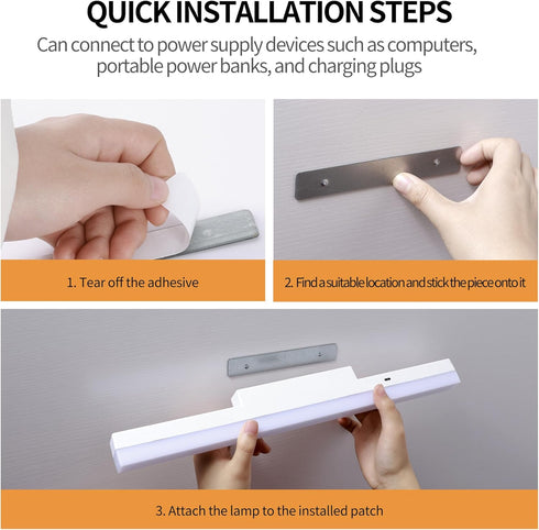 Clnutrieve 5W Sconces,16 inches Dimmable Timer,4000Mah 3CCT,Magnetic MirrorClosetCabinet, WorkbenchUnder-Counter