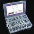 Swpeet 24 Pcs Assorted Toggle Bolt and Wing Nut Kit for Hanging Heavy Items on Drywall - 1/8 Inch, 3/16 Inch, 1/4 Inch