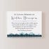 5.5x4.25 Mountain Forest Sympathy Thank You Cards, Funeral Thank You Cards, Personalized Flat Bereavement Notes