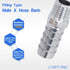 LTWFITTING Stainless Steel 316 Barb Fitting Coupler/Connector, 1/2" Hose ID x 1/4" Male NPT
