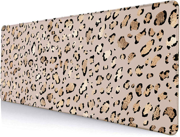 Large Gaming Mouse Pad, Desk Pad, Computer Keyboard Mouse Mat, Non-Slip Rubber Base and Stitched Edges, 31.5x11.8 Inch,