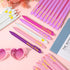Nuanchu 50 Pcs Baby Shower Pens for Guests, It's a Boy or Girl, Retractable Baby Shower Favors, Multi Color