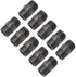 LONG TAO 10PCS 1/2" x 1.5" Black Malleable Steel Nipples for Industrial Piping Plumbing Supplies