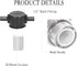 3/8 Inch Water Pump Strainer Hose Barb In-Line Strainer for 12V DC RV Camper Marine Boat