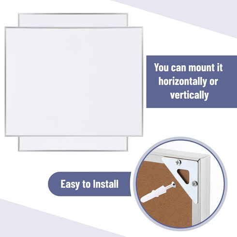 Mr. Pen Dry Erase Board, 14” x 11”, Magnetic White Board with Silver Aluminum Frame and Black Marker